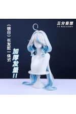 1/3 Delusion Genshin Impact Furina Silver White Blue Highlighted Cosplay Wigs